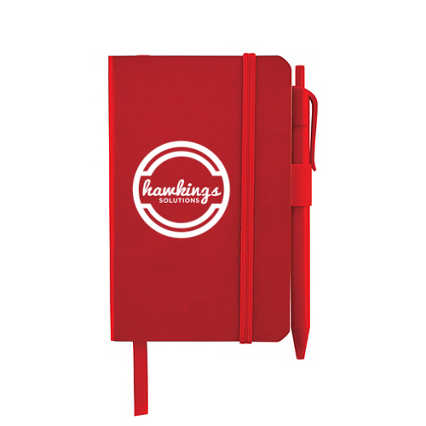 Add Your Logo:  Pocket-Sized Journal & Pen Set